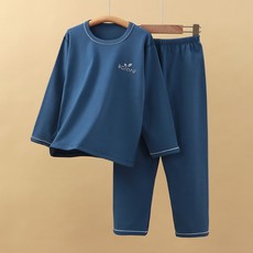 ZPEIZ 남아 여아 주니어 중학생 봄용 순면 아동실내복 상하세트 파자마 긴팔잠옷