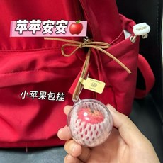 仿真蘋果造型吊飾 聖誕節創意掛飾, 紅蘋果吊飾, 1個