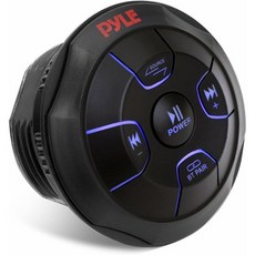 Pyle 차량 무선 블루투스 오디오 컨트롤러 미디어 버튼 마린 리시버 리모컨 USB AUX 마운트 자동차 트럭 보트 해양 파워스포츠 PLMRBTRD1, receiver