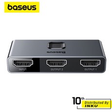 倍思 矩陣式HDMI雙向切換器 4K高清 投影集線器 電視電腦螢幕共享, 1個