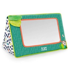 브라이트 스타트 사파리 바닥 거울 배 시간 활동 장난감 신생아 나이 들어보기 시작, Safari Mirror, 1 Count (Pack of 1), Safari Mirror, 1