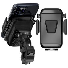 Lurious 무선 인덕션 스피커 자전거 스쿠터용 블루투스 스피커 앰프가 있는 휴대폰 홀더 360° 회전 IP65 방수 11.9-18.8cm(4.7-7.4인치) 스탠드, Lurious 무선 인덕션 스피커, 자전거 스쿠터용 블