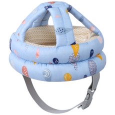 護頭帽 嬰幼兒防護帽 學步帽 防撞帽 安全帽, 藍色水滴