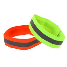 쥬넛 야간 활동 안전 반사 암밴드 안전표시밴드 교통안전용품, 그린