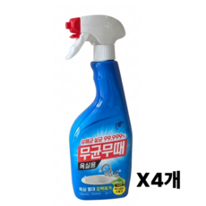 피죤 무균무때 욕실용 세정제, 500ml, 4개