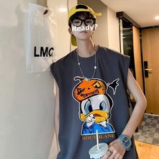 背心男 卡通設計感 夏季薄款透氣