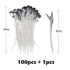1 롤 200 피트 61M 화이트 캔들 윅 코튼 캔들 짠 캔들 DIY 및 캔들 만들기, 20cm C 세트, 1개