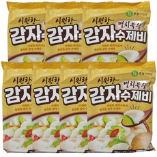 이가자연면 멸치국물 감자수제비 184g x7팩, 1세트