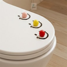 다온 스마일 변기뚜껑 손잡이, 레드