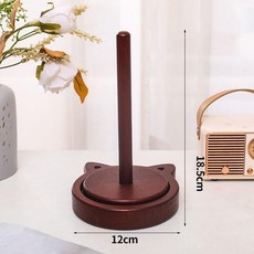 無品牌 家用繞線器 毛線轉動旋轉針織線團 手作編織工具, 1個, 小貓單軸款,實木軸星星