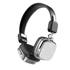 Dope 레트로 ENC 메탈 블루투스 헤드폰 노이즈 캔슬링 감성 헤드셋 L6 블랙, 단품