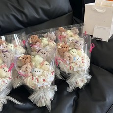 可愛羊毛扭扭棒 DIY小狗花束材料包, 單獨修狗一個, 1個