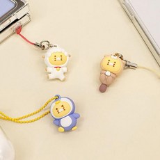 카카오프렌즈 춘식이 피규어 폰 키링 미니 캐릭터 키홀더 열쇠고리, 단일상품1, 1개
