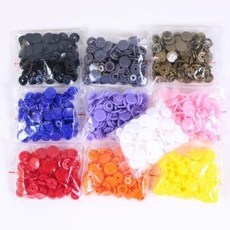티단추 똑딱이 20쌍 10color [갓샵 스냅 T단추 마스크 스트랩 만들기 재료], 그레이