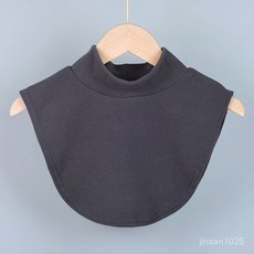 부드러운 양면 니트 머플러 양털 긴 숄 머플러 여성 따뜻한 겨울 스카프겨울철 보온 두꺼운 넥워머 남녀 공용 경추 가짜 칼라 자전거 방한 보온 이중 레이어 드롱 넥워머, 그레이 [드롱 성인 반고깃]