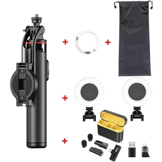 1300mm 마그네틱 셀카봉 탈부착 가능 휴대폰 거치대 휴대용 삼각대 무선 셀카봉 삼각대 리모컨 포함, Option 6, 블루투스 리모컨