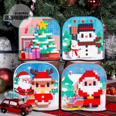 크리스마스 MDF 디폼블럭 패키지, 산타, 1개