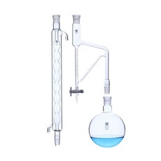 알코올증류기 실험 간이 교육 증류기 분리기 암모니아 과학, 2. 5ml 사불화 피스톤 분수기