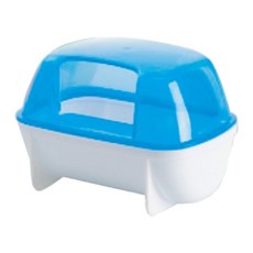 卡諾CARNO 倉鼠浴室 雙門屋型倉鼠沙浴 可愛造型 倉鼠清潔用品, 1個, 倉鼠沐浴室 - L 12.7cm