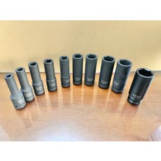 台灣製 專利 氣動防滑套筒組 4分 氣動套筒 10件組 1/2 四分 長套筒 加長 長型 鉻鉬鋼 防滑, 1個