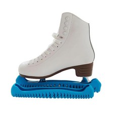 LIUHUO 아이스 스케이트 가드 소커 타월 선물 세트 및 소프트 블레이드 워킹 커버 피겨 스케이팅, 딥 블루 2