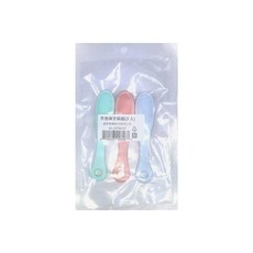 天使牌 矽膠指尖刷 (3入) 寵物口腔清潔牙刷, 1個, 藍粉綠