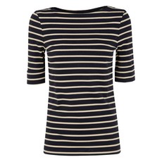 로렌랄프로렌 스트라이프 코튼 티셔츠