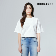 국내매장판 유니 20수 앞판 페이즐리 프린트 라운드티B212TS120P 126104 버커루