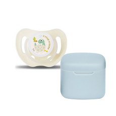 아이앤비 디노 야광노리개 1단계 스위트아이보리 1P+실리콘 밀폐 보관 케이스, 1개