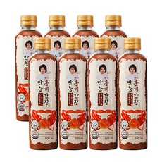 박미란대가 만능 홍게 간장 500ml 8통 국내산 홍게농축액 엑기스 홍게 맛간장 (선물용 박스 증정), 1세트, 4L