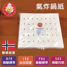 【GT安心包裝】氣炸鍋烘焙紙 方形22*24公分 有孔100張入 氣炸鍋配件, 1個