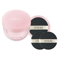 디뷰스 핑키쉬 쿠션 본품15g+리필15g+전용퍼프2개 미백 주름 자외선차단, 1개, 핑크베이지