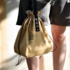 스트랩가방 피크닉 운동 도시락 다용도 가방 1개, 카키