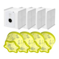 LG 코드제로 청소기 먼지봉투4개 필터4개 엘지 A9/A9S무선청소기 호환용 부품, 8개, LG 먼지봉투4개 +필터4개