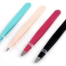 족집게 눈썹 정리 핀셋 속눈썹 수염 코털 미용 손질, 1개, 족집게(블랙 일자형)