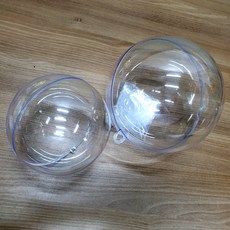 행사상품 아크릴볼풍선(플라스틱반구) ( 지름15 cm ) 플라워 절화 보존 수분 공급 화기 생화보관통 꽃보관통 절화통 물통 화기