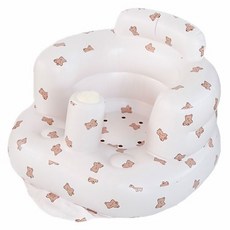 加厚寶寶學坐椅 嬰兒座椅 洗澡椅 寶寶餐椅 充氣沙發 學坐神器, 大款.小熊