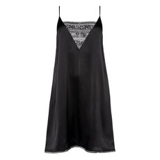 에레스 인비저블 레이스 패널 실크 나이트 드레스