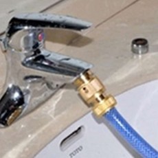 세면대어댑터 수전젠더 호스연결 수도꼭지 수전어댑터, 1개