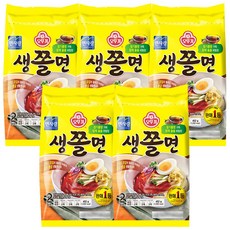 오뚜기 생쫄면 2인분, 452g, 5개