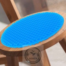 믿고사는잡화점 2중 허니콤 쿨링셀방석 원형 28cm 엉덩이쿠션 수험생방석, one