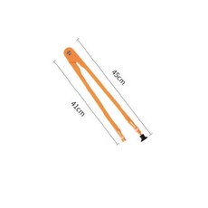 量角器尺子 教學演示三角板量角器用教具尺子三角尺套裝磁吸式帶把手教師專用, 1個, 粉筆圓規