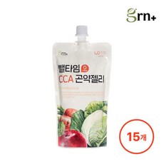 GRN 저칼로리 제로슈가 뺄타임 CCA 곤약젤리, 150g, 15개