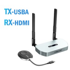 호환 Lemorele 무선 HDMI 비디오 송신기 및 수신기 확장기 어댑터 TV 스틱 동글 키트 1080P 모니터 프로젝터 노트북, TX and RT-USB, 3.TX and RT-USB