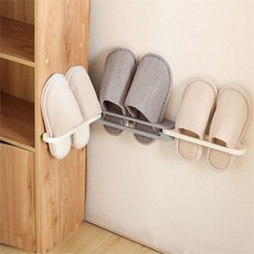 슬리퍼 거치대 실내화 걸이 욕실화 신발 정리대 현관 보관 수납 행거, 1개, 핑크