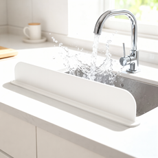 벨로딜 착붙설치 물튀김가드 깔끔미 싱크대 물막이, 화이트, 1개