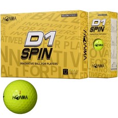D1 D-1 SPIN 2023 2 1 12 HONMA 1 (12 혼마 골프 공 스핀 개 소프트 비행 시스템