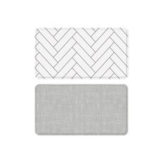 파크론 양면 쿠션 주방매트 15T 발매트, 어반헤링본