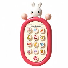寶寶智慧型仿真手機玩具, 小兔兔, 1個
