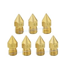 황동노즐 압출기 인쇄 헤드 노즐 프린터 액세서리, 0.4mm GD15324, 0.4mm GD15324